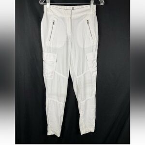 DNKY Women’s Size 00 White‎ Lightwieght Cargo Beach  Pants